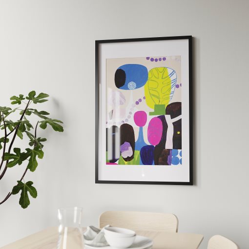RODALM, κορνίζα με πόστερ/λόφοι και δέντρα, 61x91 cm, 305.789.00