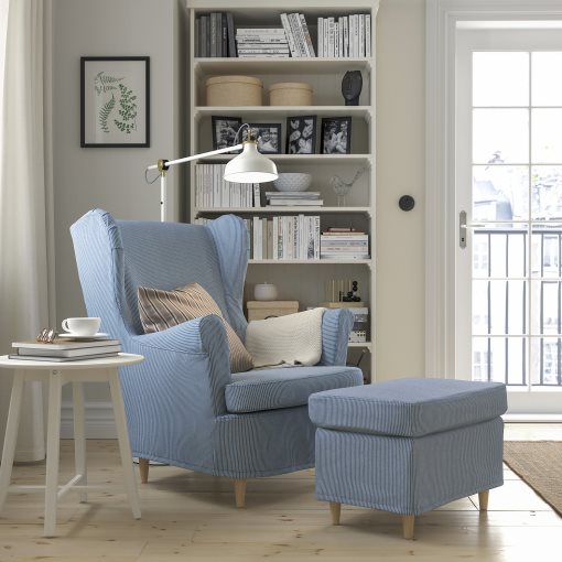 STRANDMON, slipcover for wing chair, 305.819.45