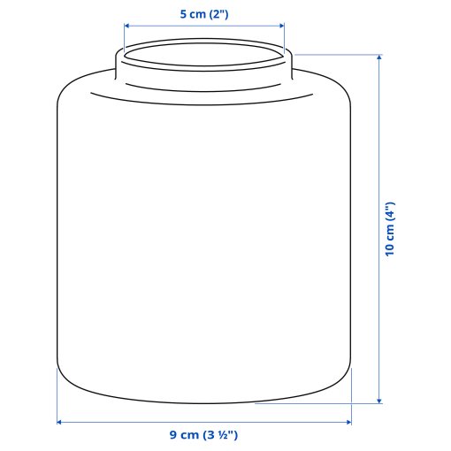 KONSTFULL, vase, 10 cm, 305.865.99