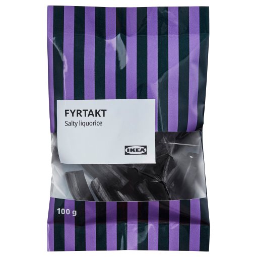 FYRTAKT, salty liquorice, 100 g, 305.882.06