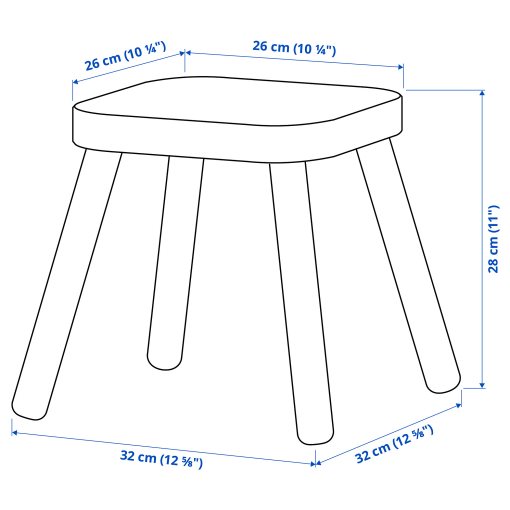 FLISAT, childrens stool, 32x32x28 cm, 305.965.36