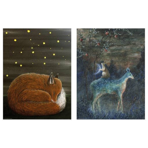 BILD, poster/sleeping by lights of the night/2 pack, 30x40 cm, 306.019.72