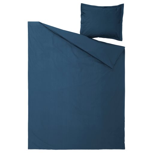HAMPFLOCKEL, duvet cover and pillowcase, 150x200/50x60 cm, 306.064.13