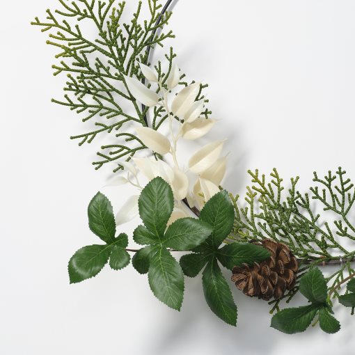 VINTERFINT, τεχνητό μισό στεφάνι εσωτερικού/εξωτερικού χώρου, 45 cm, 306.095.53