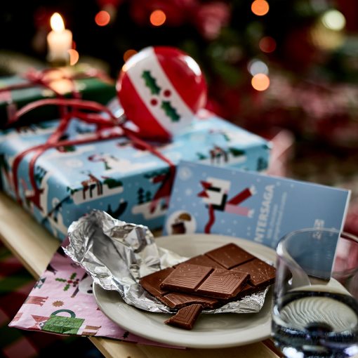 VINTERSAGA, milk chocolate tablet Gingerbread crumbs RAC, 100 g, 306.181.52