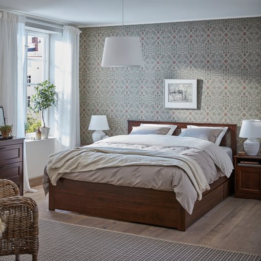 SONGESAND, σκελετός κρεβατιού με 2 κουτιά αποθήκευσης, 160X200 cm, 392.411.12