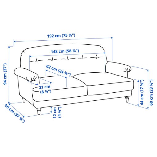 ESSEBODA, 2-seat sofa, 394.434.88