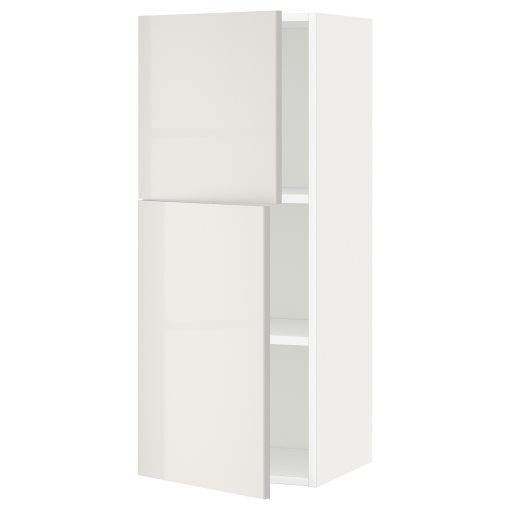 METOD, wall cabinet with shelves/2 doors, 40x100 cm, 394.565.98