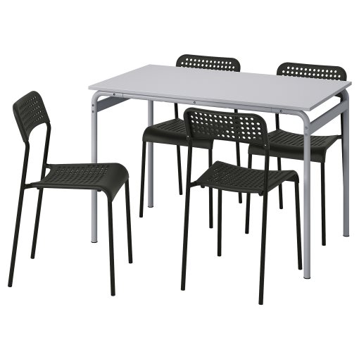 GRASALA/ADDE, τραπέζι και 4 καρέκλες, 110 cm, 394.972.59