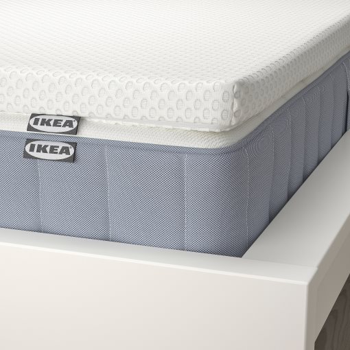 VALEVÅG, mattress firm and mattress pad, 90x200 cm, 395.724.37