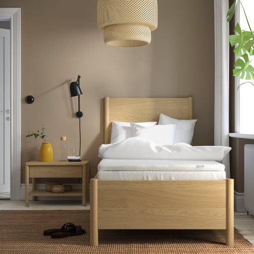 VALEVÅG, mattress firm and mattress pad, 90x200 cm, 395.724.37