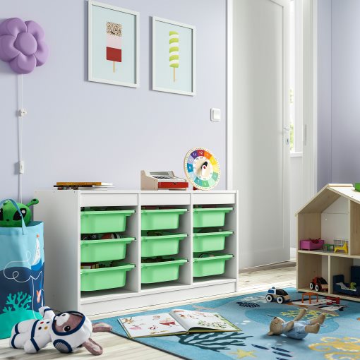 TROFAST, storage combination with boxes, 99x44x56 cm, 395.744.55
