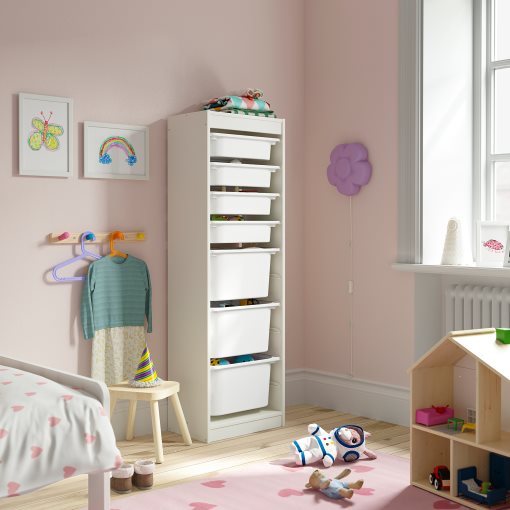 TROFAST, storage combination with boxes, 46x30x145 cm, 395.754.45