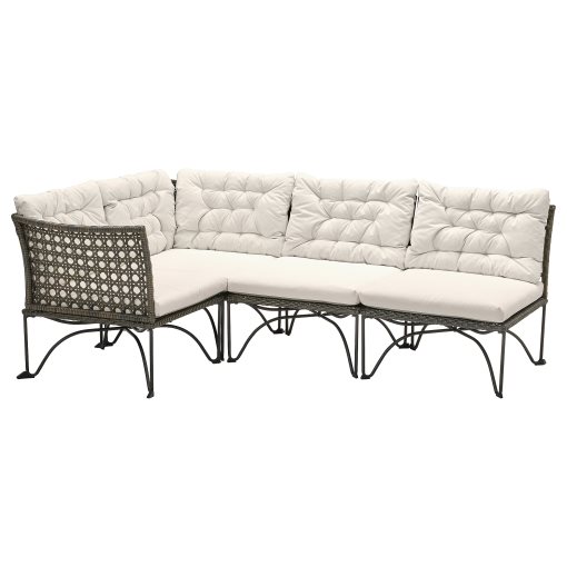 JUTHOLMEN, modular corner sofa 3-seat, outdoor, 395.782.22