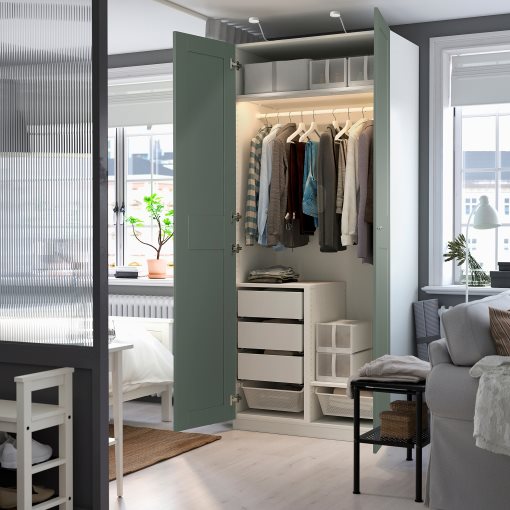 PAX/GRIMO, wardrobe combination, 100x60x236 cm, 395.792.45