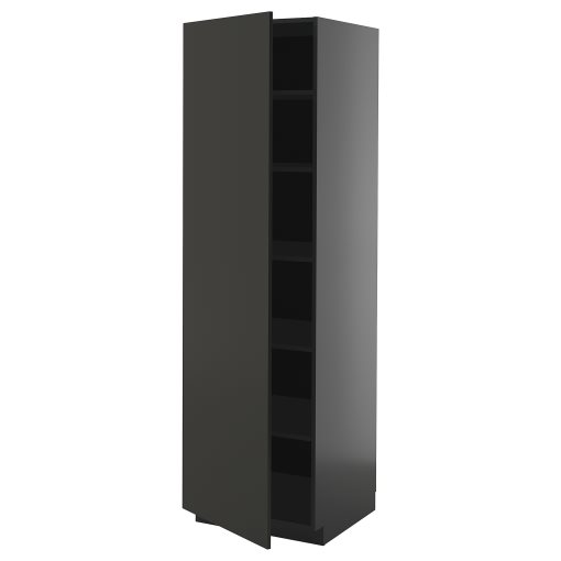 METOD, high cabinet with shelves, 60x60x200 cm, 395.881.41