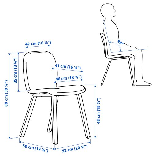 SKÅLSTA, τραπέζι και 4 καρέκλες, 140x80 cm, 396.091.91