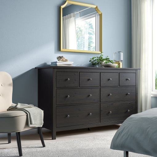 HEMNES, Συρταριέρα με 8 συρτάρια, 402.392.74