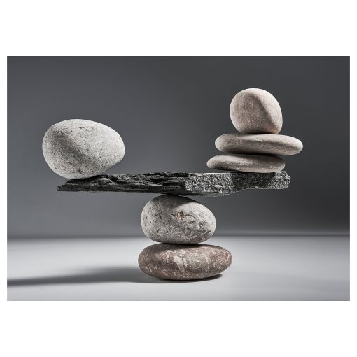 BJÖRKSTA, picture/balanced rocks, 140x100 cm, 405.566.05