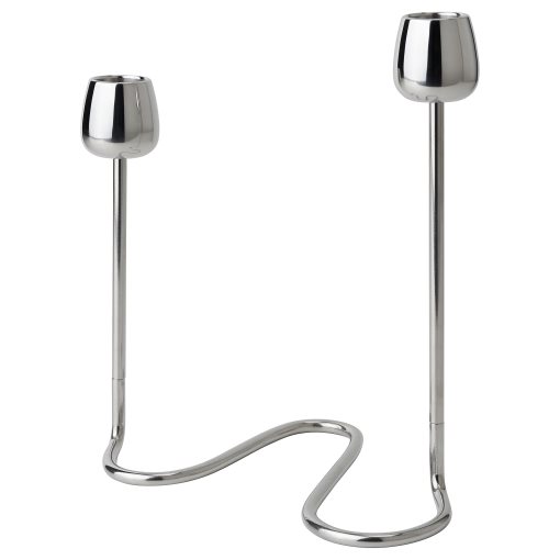 SILVERPARON, candlestick for 2 candles, 20 cm, 405.749.87