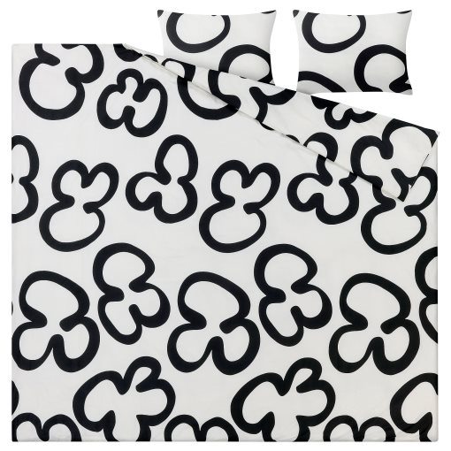 KLIPPBRÄCKA, duvet cover and 2 pillowcases, 240x220/50x60 cm, 405.849.91