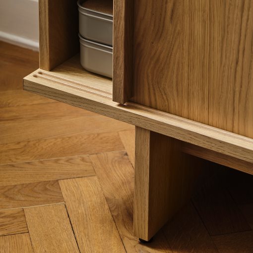 STOCKHOLM 2025, TV bench with sliding doors, 179x42x56 cm, 405.865.08