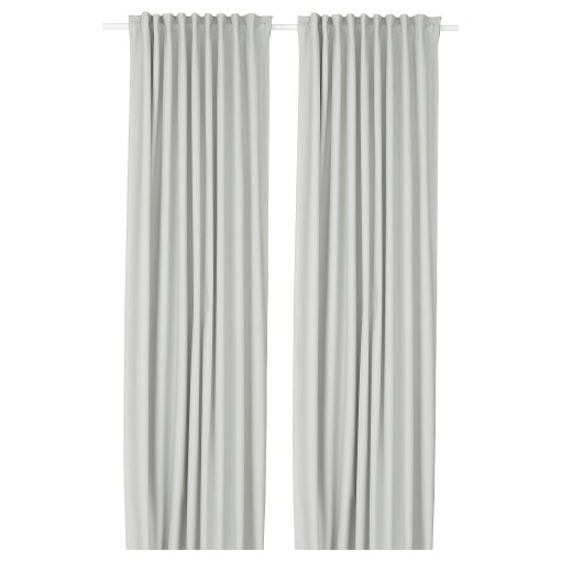 KORGMOTT, block-out curtains with heading tape/1 pair, 145x300 cm, 405.971.49