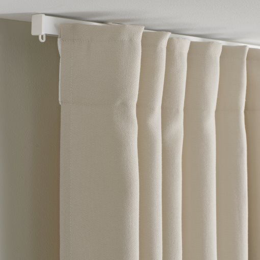 GINSTMOTT, curtains with heading tape/1 pair, 145x300 cm, 405.971.73