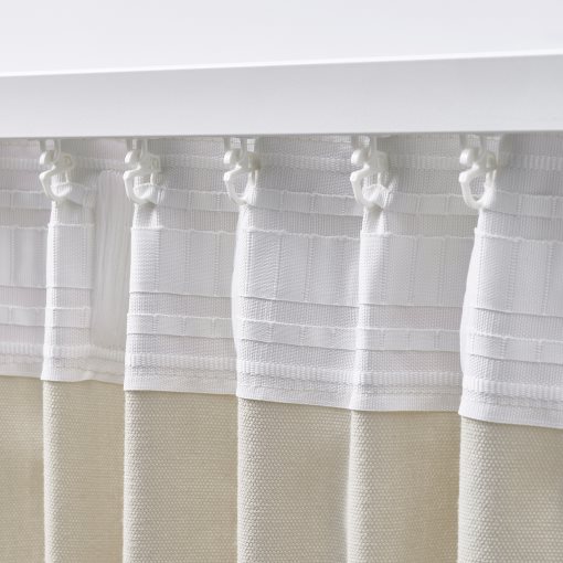 GINSTMOTT, curtains with heading tape/1 pair, 145x300 cm, 405.971.73