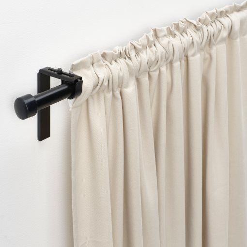 GINSTMOTT, curtains with heading tape/1 pair, 145x300 cm, 405.971.73