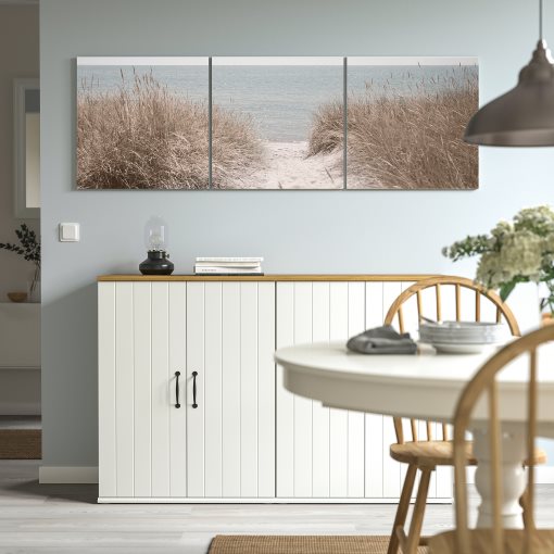 PJÄTTERYD, picture/Swedish sand dunes/3 pack, 56x56 cm, 406.020.18
