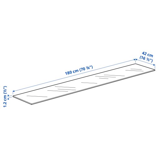 BESTÅ, top panel, 180x42 cm, 406.113.48