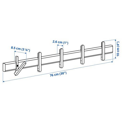 IKEA PS 2026, rack with 5 hooks, 406.187.07
