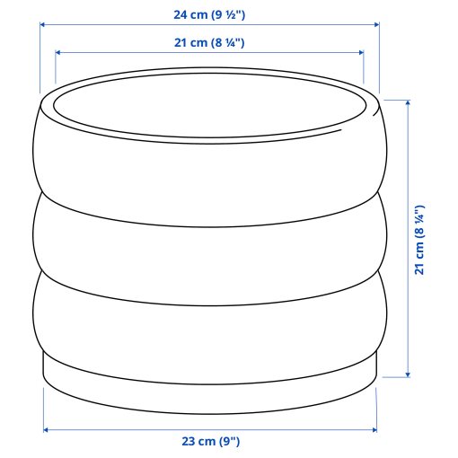 HASSELBUKETT, plant pot in/outdoor, 19 cm, 406.218.23