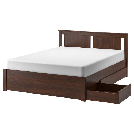 SONGESAND, bed frame with 2 storage boxes, 160X200 cm, 492.411.21