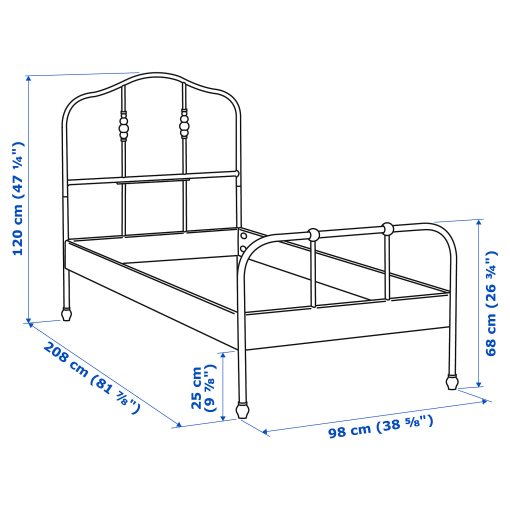 SAGSTUA, bed frame, 492.688.51