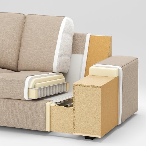 KIVIK, corner sofa, 5-seat with chaise longue, 494.828.70
