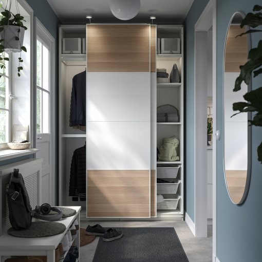 PAX/MEHAMN, wardrobe combination, 150x43x236 cm, 495.003.03
