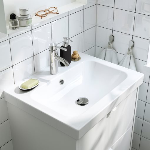 HAVBACK/ORRSJON, wash-stand with drawers/wash-basin/tap, 62x49x69 cm, 495.140.17
