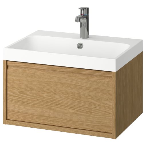 ANGSJON/BACKSJON, wash-stand with drawer/wash-basin/tap, 60x48x39 cm, 495.140.22