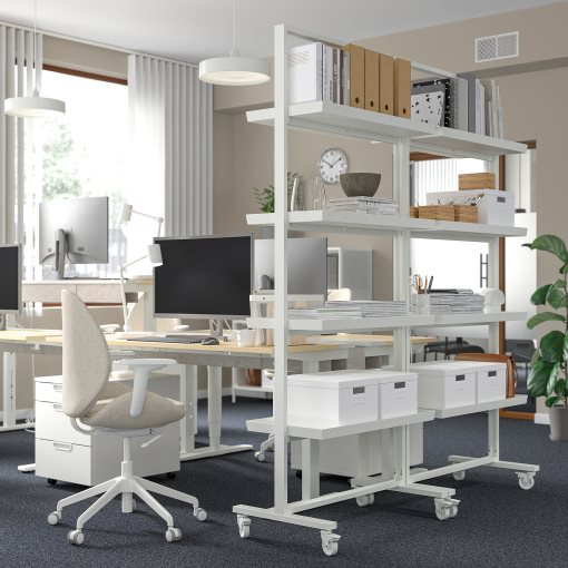 MITTZON, frame with castors/display shelf, 85x205 cm, 495.361.75