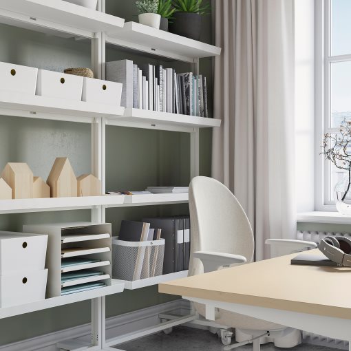 MITTZON, frame with castors/display shelf, 85x205 cm, 495.361.75