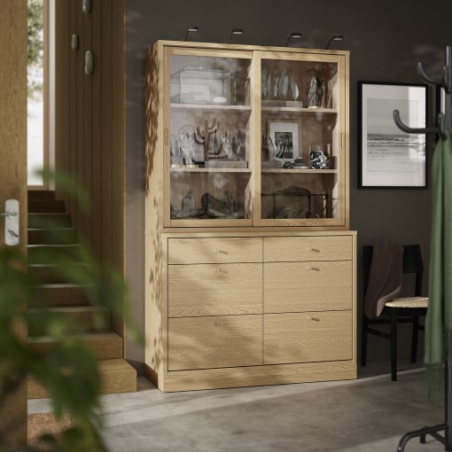 storage combination with drawers, 121x47x210 cm, 495.478.81