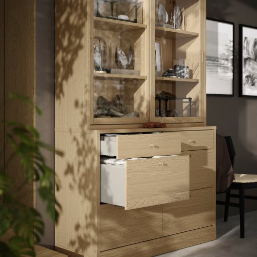 storage combination with drawers, 121x47x210 cm, 495.478.81