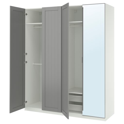PAX/KAMMAR/GULL, wardrobe combination, 200x60x236 cm, 495.725.83