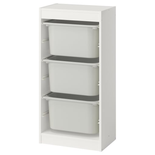 TROFAST, storage combination with boxes, 46x30x94 cm, 495.752.04