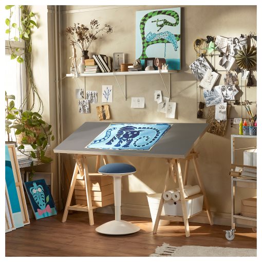 LAGKAPTEN/MITTB, desk, 140x60 cm, 495.853.78