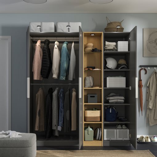 PAX/FORSAND, wardrobe combination, 185x60x201 cm, 496.072.62