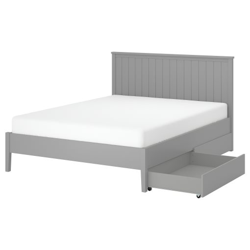 GULLABERG, bed frame with 2 storage boxes, 160x200 cm, 496.148.18