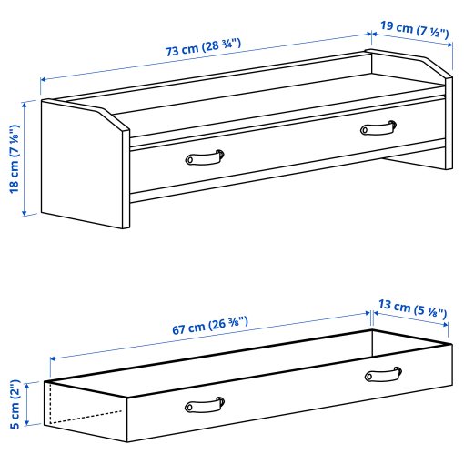 BRYTNING, desk with add-on unit, 85x53 cm, 496.207.39
